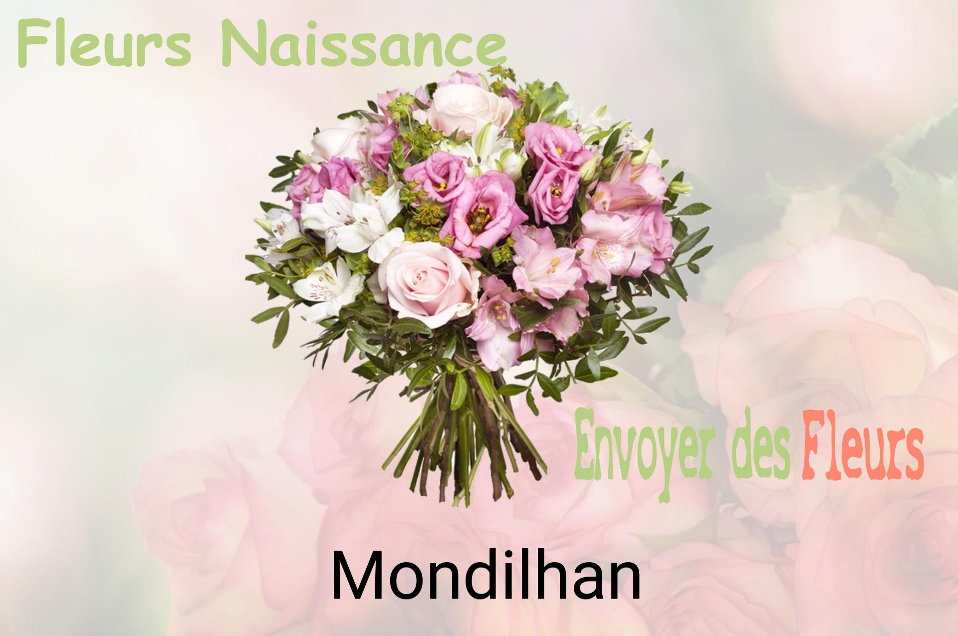 Bouquet de fleurs de naissance livré à Mondilhan
